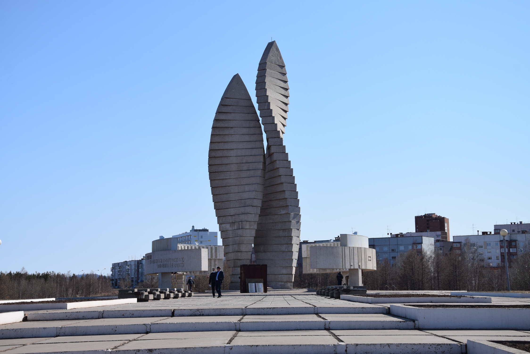 Работы по реконструкции Мемориала Славы в Братске близятся к завершению