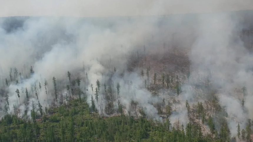 Авиация МЧС продолжает тушить пожары в Приангарье