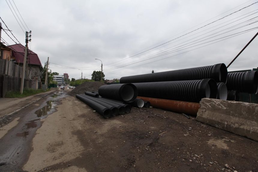 Ливневую канализацию будут прокладывать в Иркутске при строительстве дорог