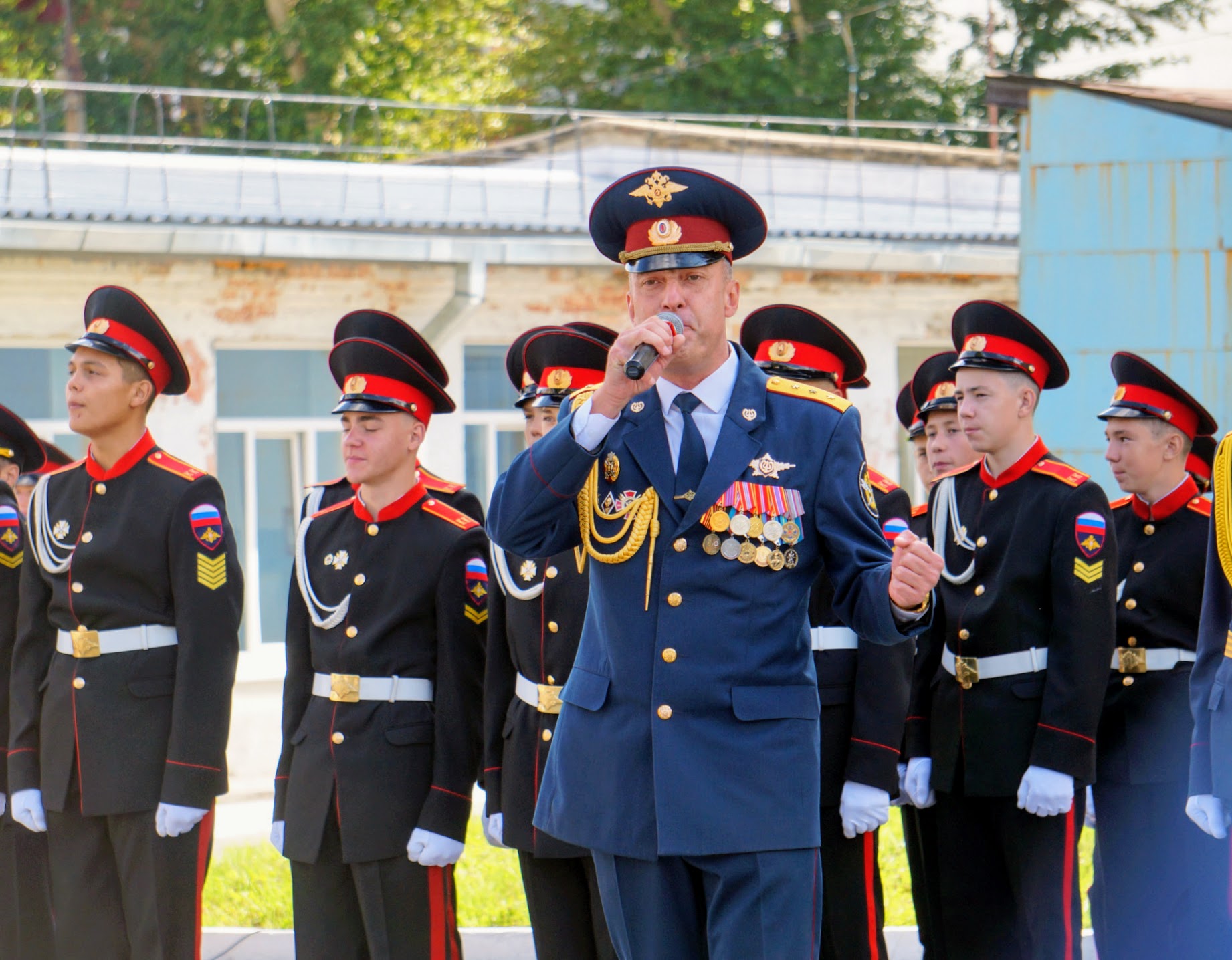 1 сентября в иркутском кадетском корпусе. Фото