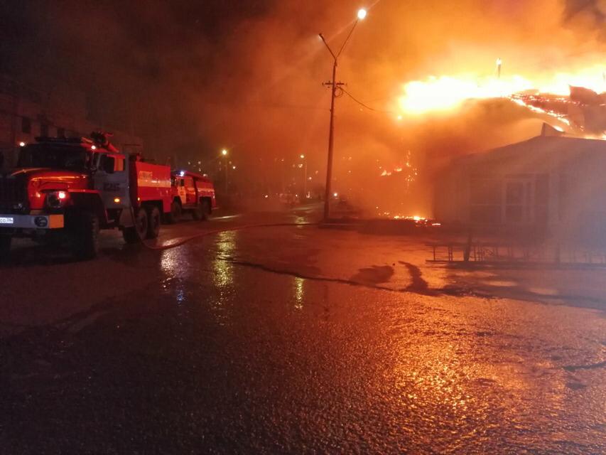 Гостиница "Тайга" сгорела в Казачинско-Ленском районе
