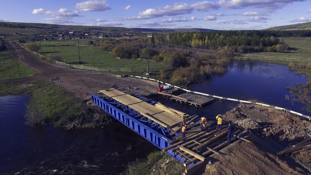 Проезд по мосту через реку Малая Анга в Качугском районе откроют к концу недели