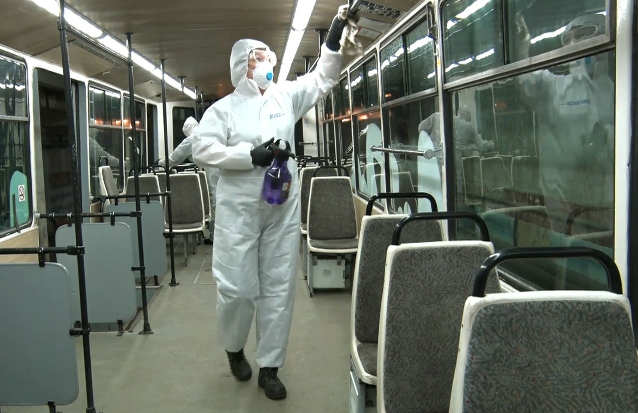 В Иркутске проводится ежедневная дезинфекция общественного транспорта