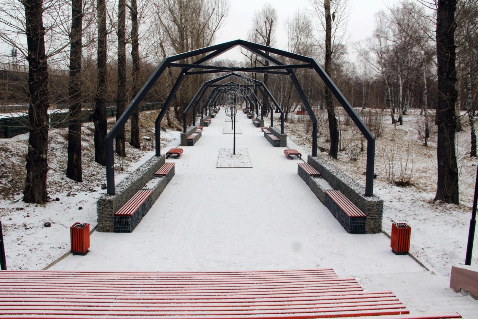 Парк Парижской коммуны в Иркутске благоустроили