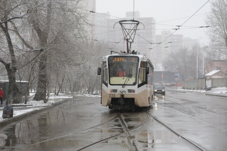 Пять трамваев прибыли в Иркутск из Москвы
