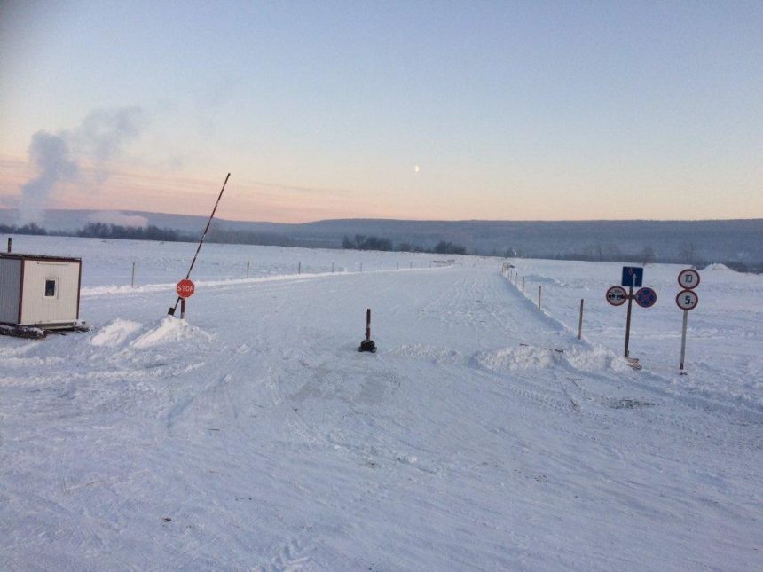 35 ледовых переправ открыли в Иркутской области к 19 января