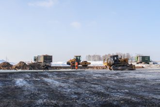 На трассе "Сибирь" продолжают строить обход сел Тулюшка и Трактовая в Куйтунском районе