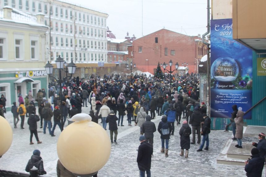 Несанкционированная акция в Иркутске 23 января прошла без столкновений