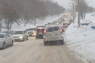 Иркутск встал в пробках вечером в пятницу 19 февраля