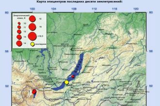 Сейсмособытие в шесть баллов зафиксировано в южной части Байкала ночью 7 февраля