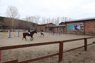 Лицей №1 в Иркутске проводит бесплатные занятия по верховой езде для детей