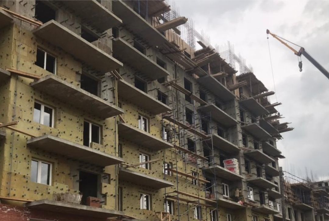 Девятиэтажки в микрорайоне Эволюция для переселения иркутян построены на 50 процентов