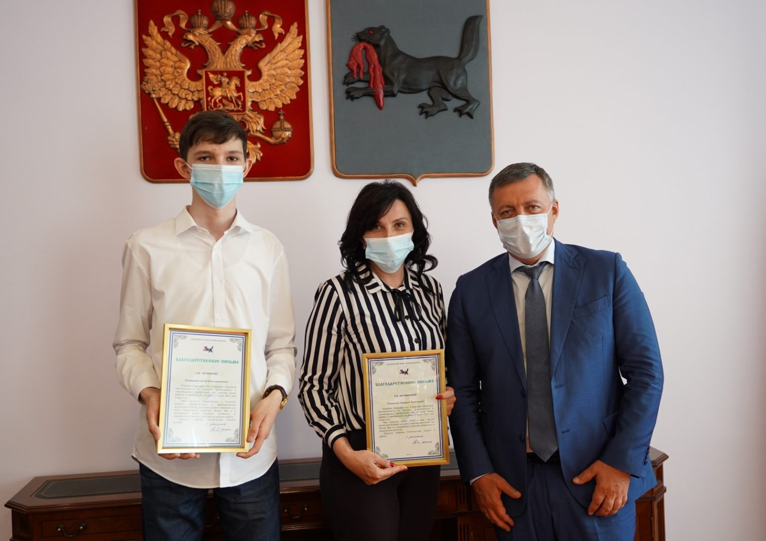 Игорь Кобзев встретился с участниками спасения ребенка, которого мужчина угрожал сбросить с балкона