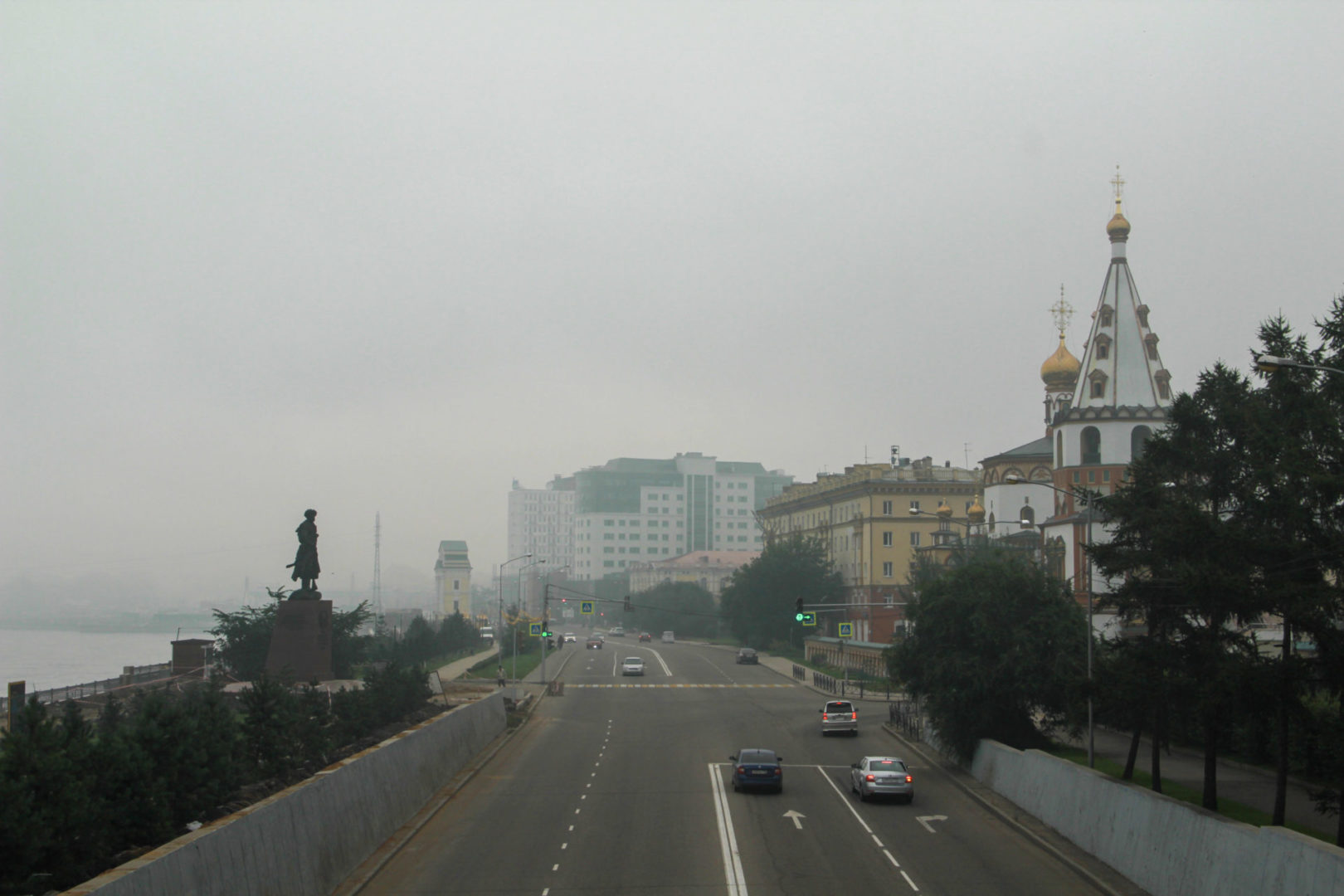 Дымовая завеса Иркутска. Фоторепортаж с улиц туманного города