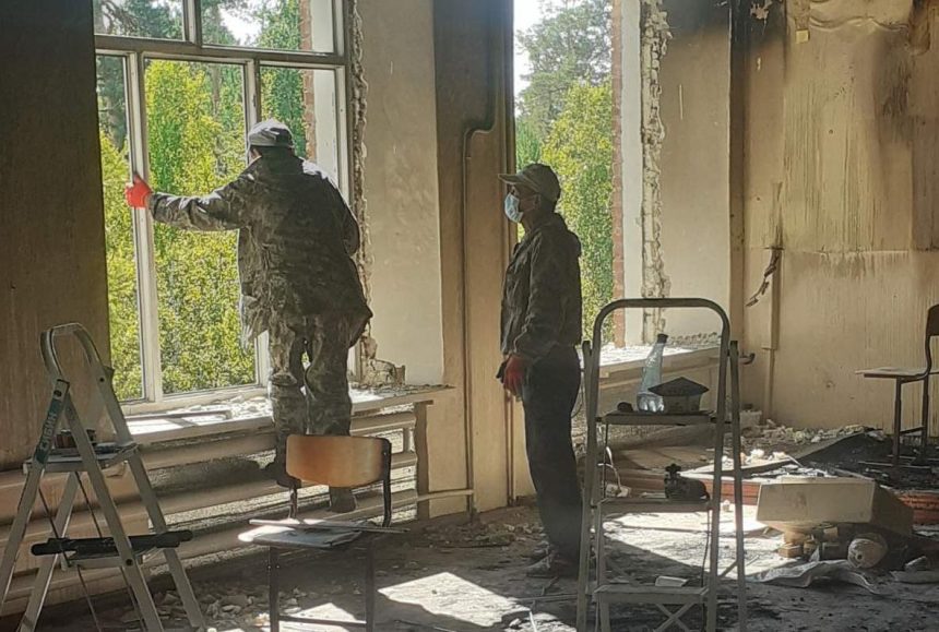 Школа горела в поселке Лесогорск в Чунском районе 19 августа