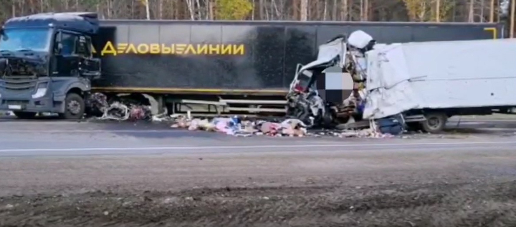 Автомобиль ISUZU наехал на корову и столкнулся с большегрузом в Заларинском районе Приангарья