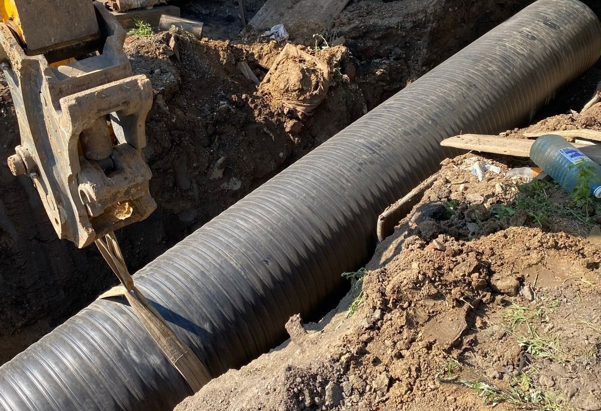 Ливневую канализацию обустроили на улице Загоскина в Иркутске