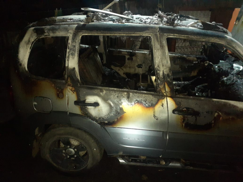 Полиция разыскала подозреваемого в поджоге автомобиля в Тулунском районе