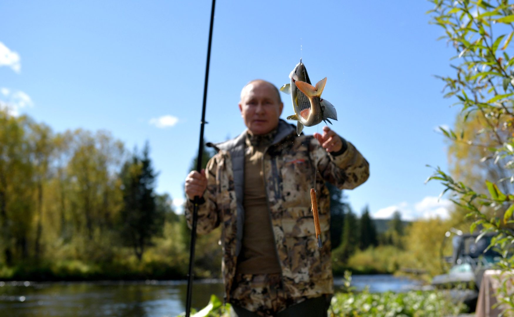 Владимир Путин на отдыхе в Сибири. Фото