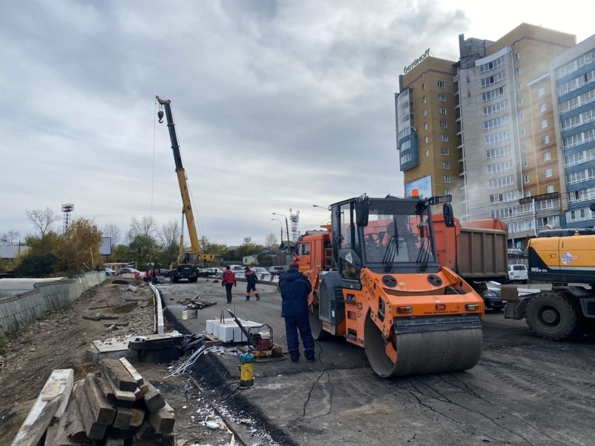 Путепровод на Джамбула в Иркутске готовят к асфальтированию