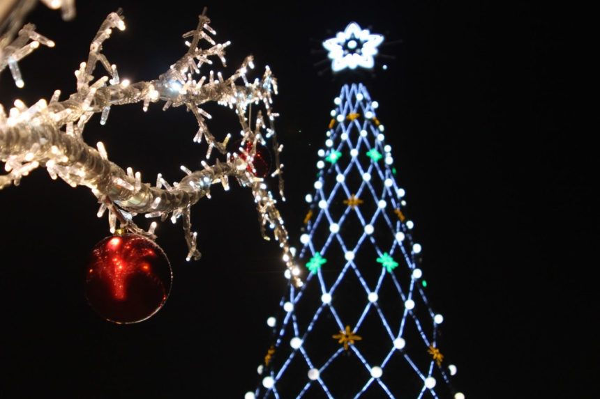 Главную новогоднюю елку начали устанавливать в сквере Кирова в Иркутске