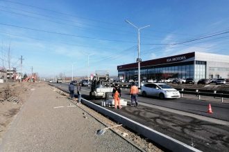 Ремонт улицы Трактовой завершают в Иркутске