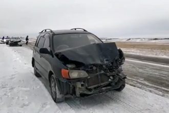 52-летняя женщина пострадала в ДТП с тремя автомобилями в Приангарье