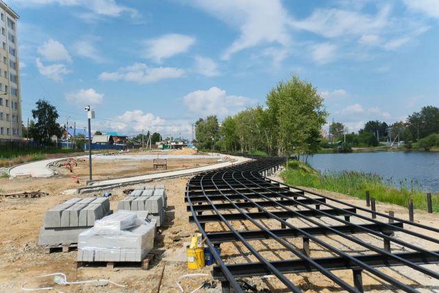 Парк «Караси» с озером в Иркутске готов на 50 %