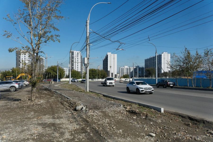 На Ширямова в Иркутске работы близятся к завершению: три полосы в каждом направлении