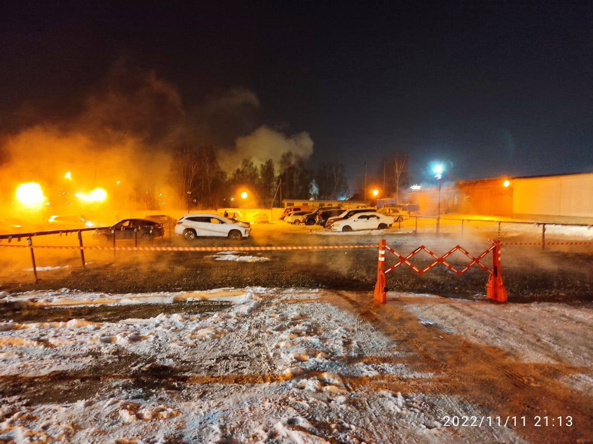 Авария на тепловых сетях произошла в Ново-Ленино вечером 11 ноября