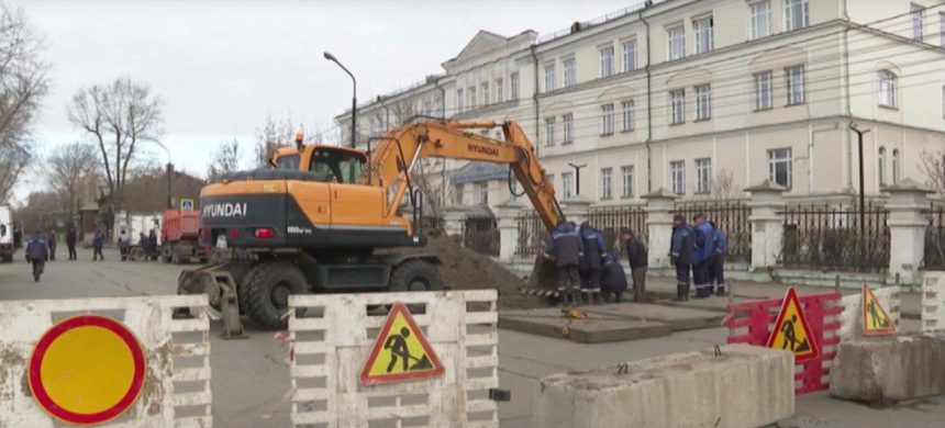 Аварийную трубу водоснабжения заменят на бульваре Гагарина в Иркутске