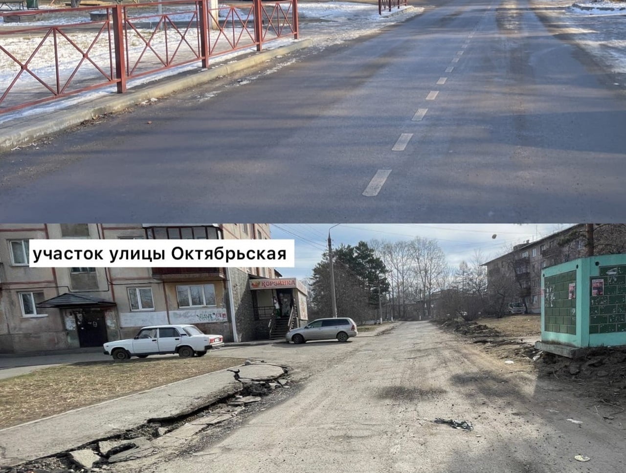 Девять участков дорог отремонтировали в Шелехове в 2022 году