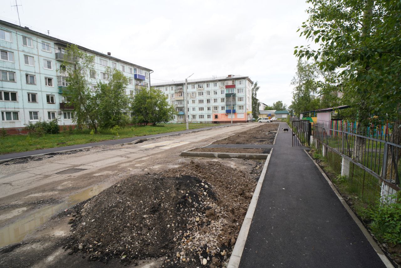 Дороги ремонтируют в Усолье-Сибирском по нацпроекту