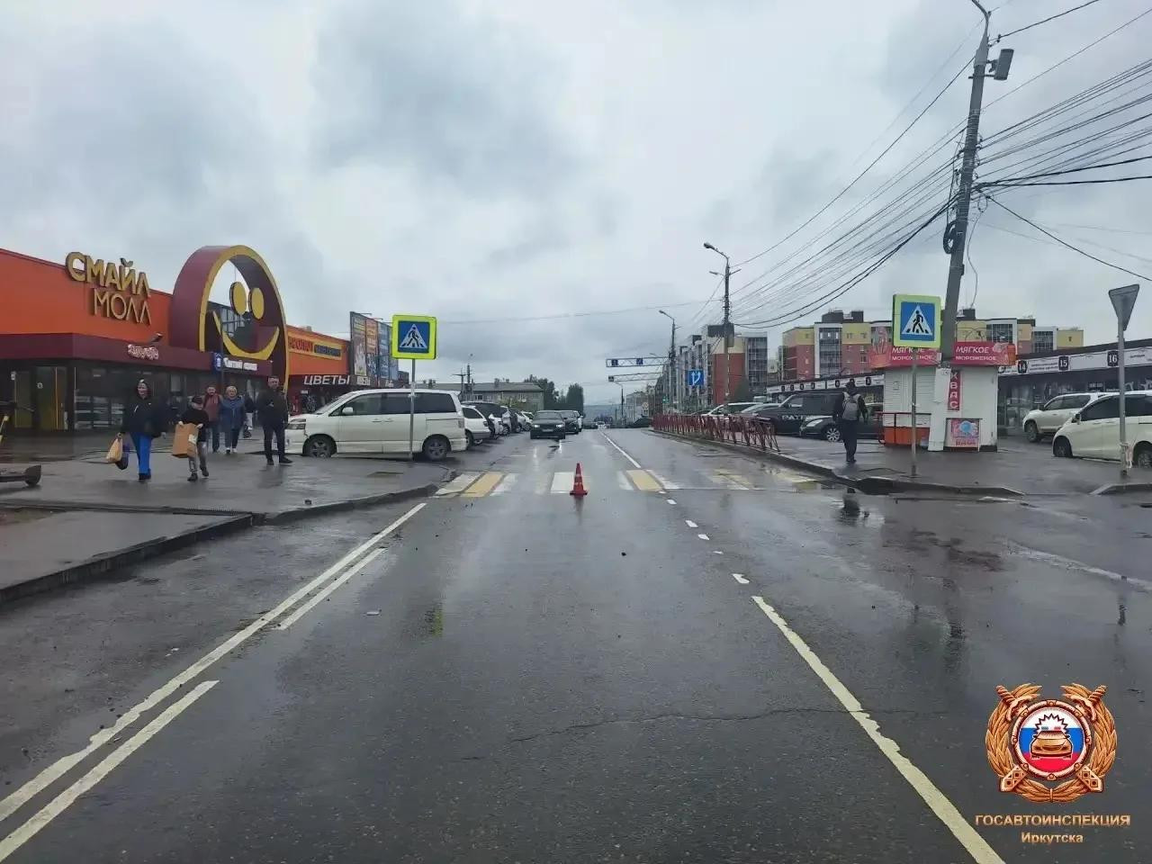 В Иркутске тойота сбила двоих детей на зебре