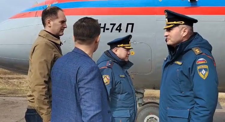 Глава МЧС России посетил подтопленный Катангский район в Иркутской области