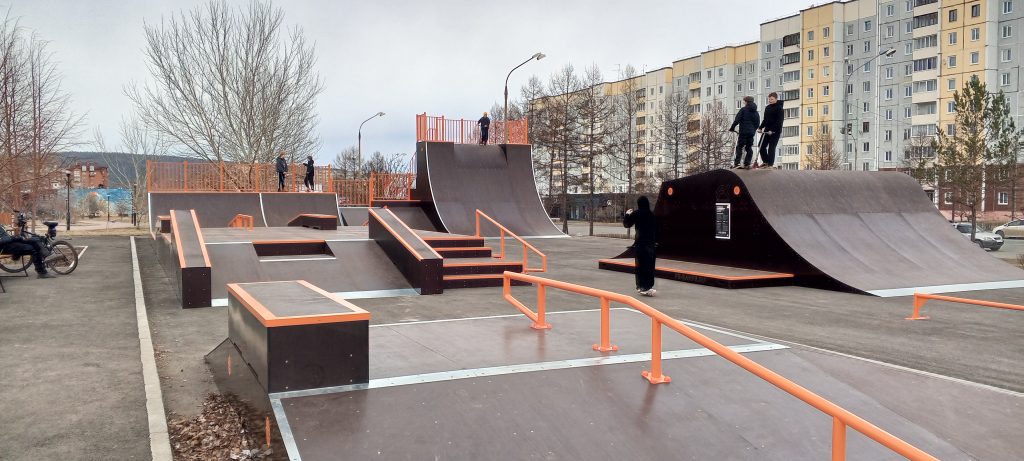 Скейт-парк построили в центре Братска