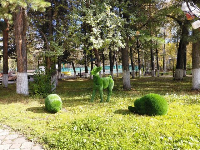 В городском парке Бодайбо Иркутской области появились девять новых арт-объектов