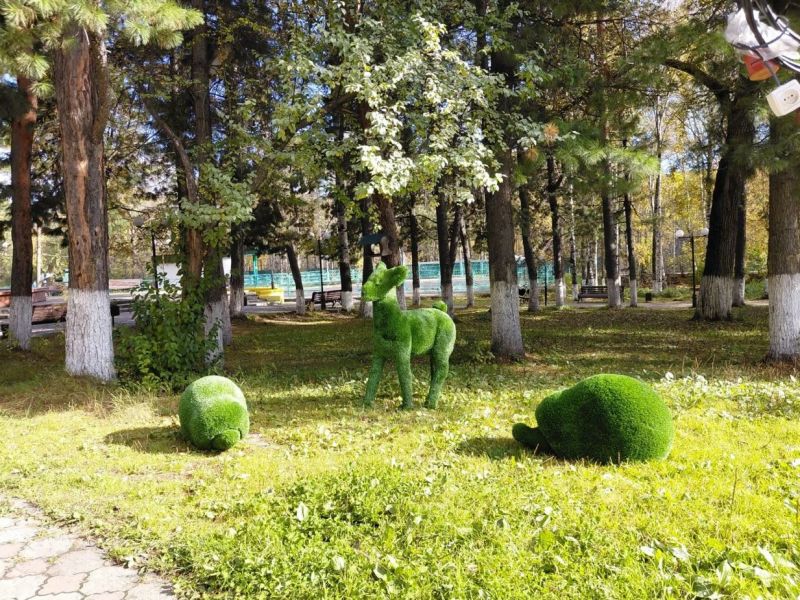 В городском парке Бодайбо Иркутской области появились девять новых арт-объектов