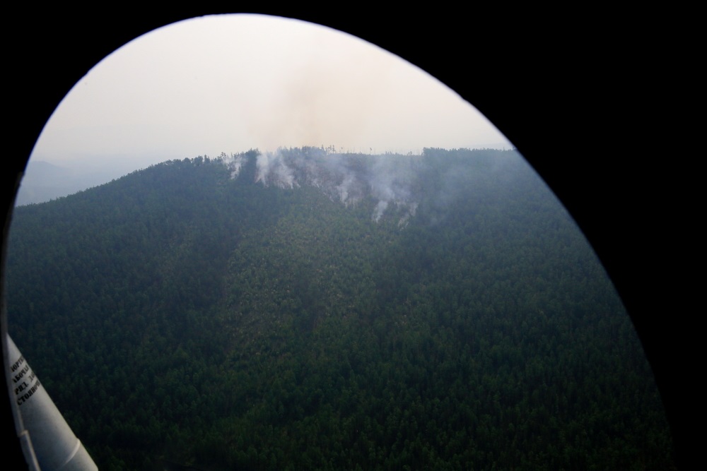 Леса продолжают гореть в Катангском районе Приангарья