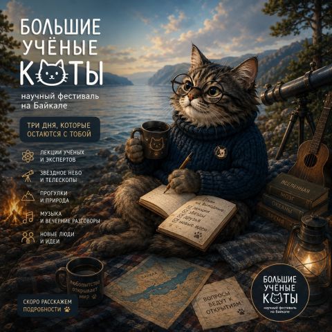 Фестиваль «Большие Ученые Коты» вновь пройдет на Байкале