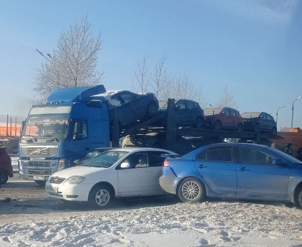 Массовое ДТП произошло на объездной в Ново-Ленино