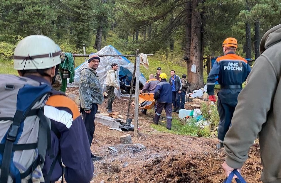 Медведь напал на мужчину вблизи сибирской реки Малый Тепсель