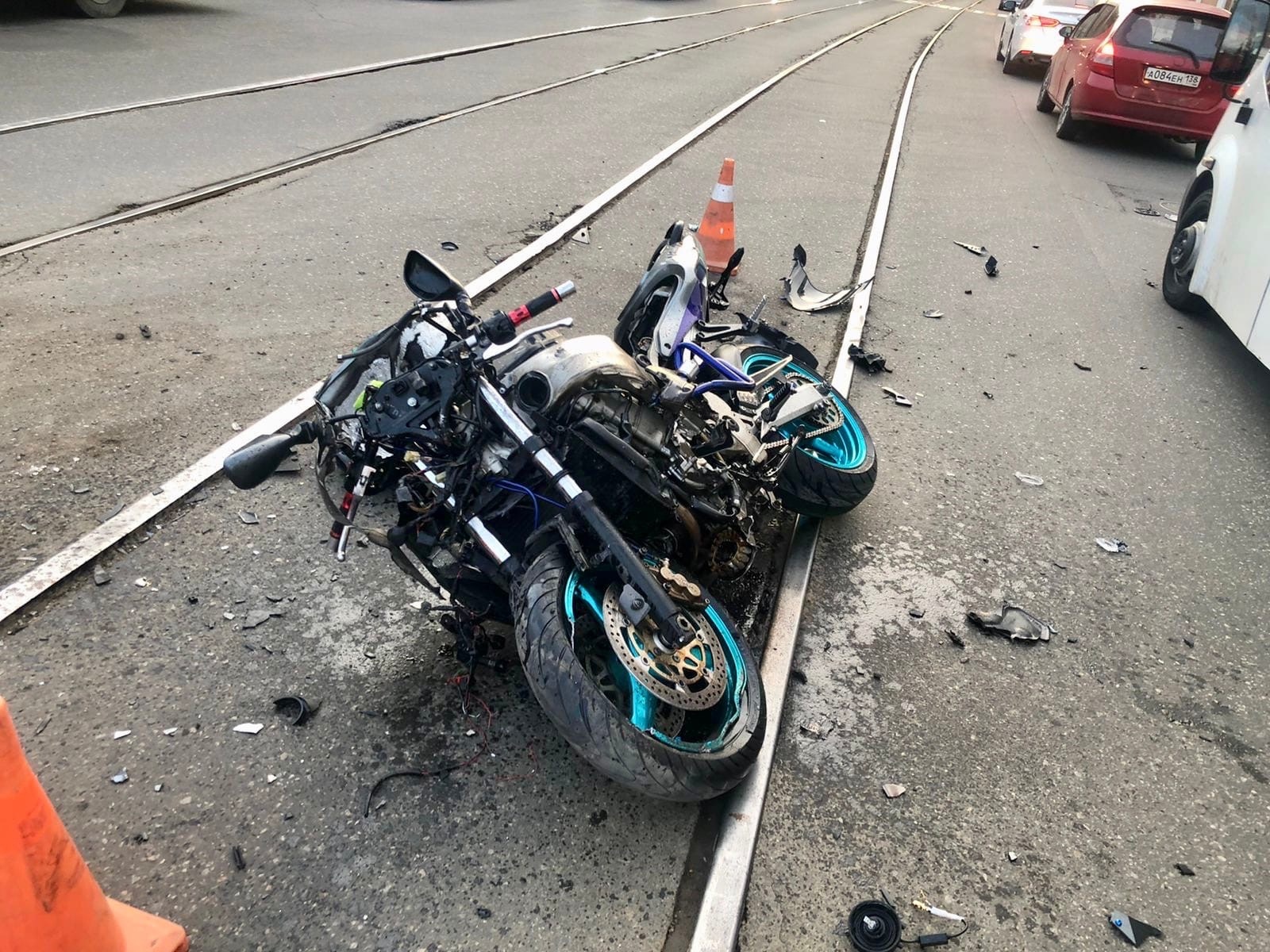 Мотоциклист погиб уходя от погони в Иркутске