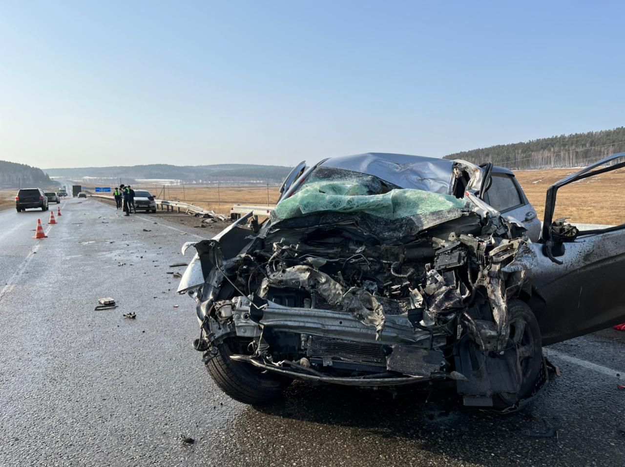 На трассе в Приангарье водитель скрылся с места смертельного ДТП
