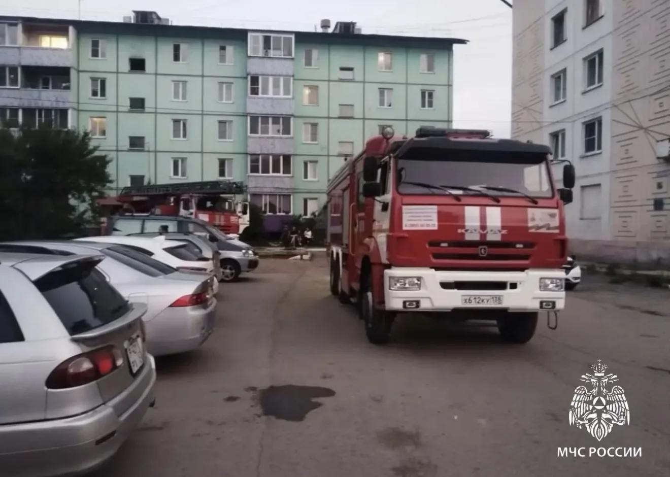 Шестерых человек спасли на пожаре в Черемхово
