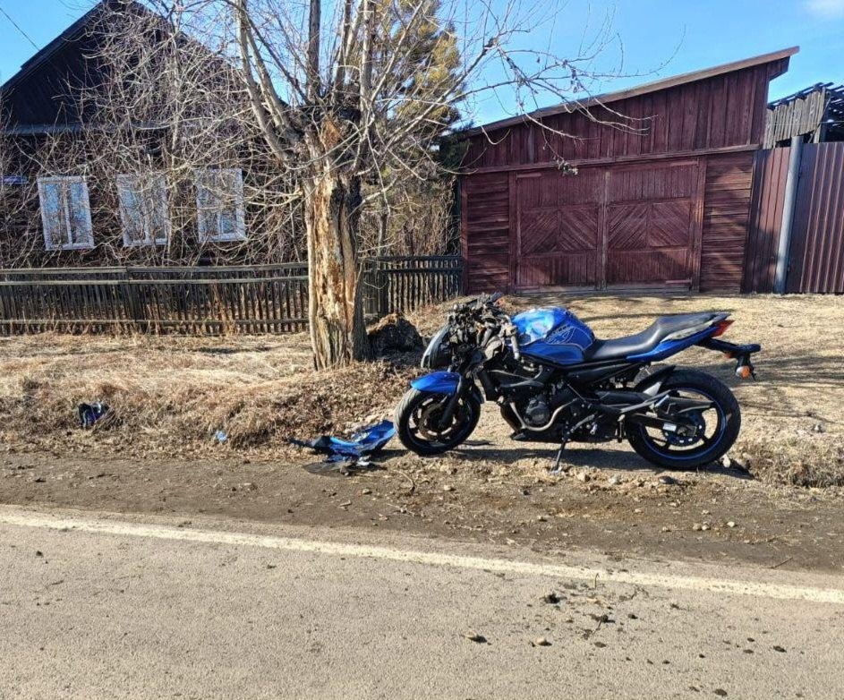 49-летний мотоциклист погиб после столкновения с деревом в Куйтуне