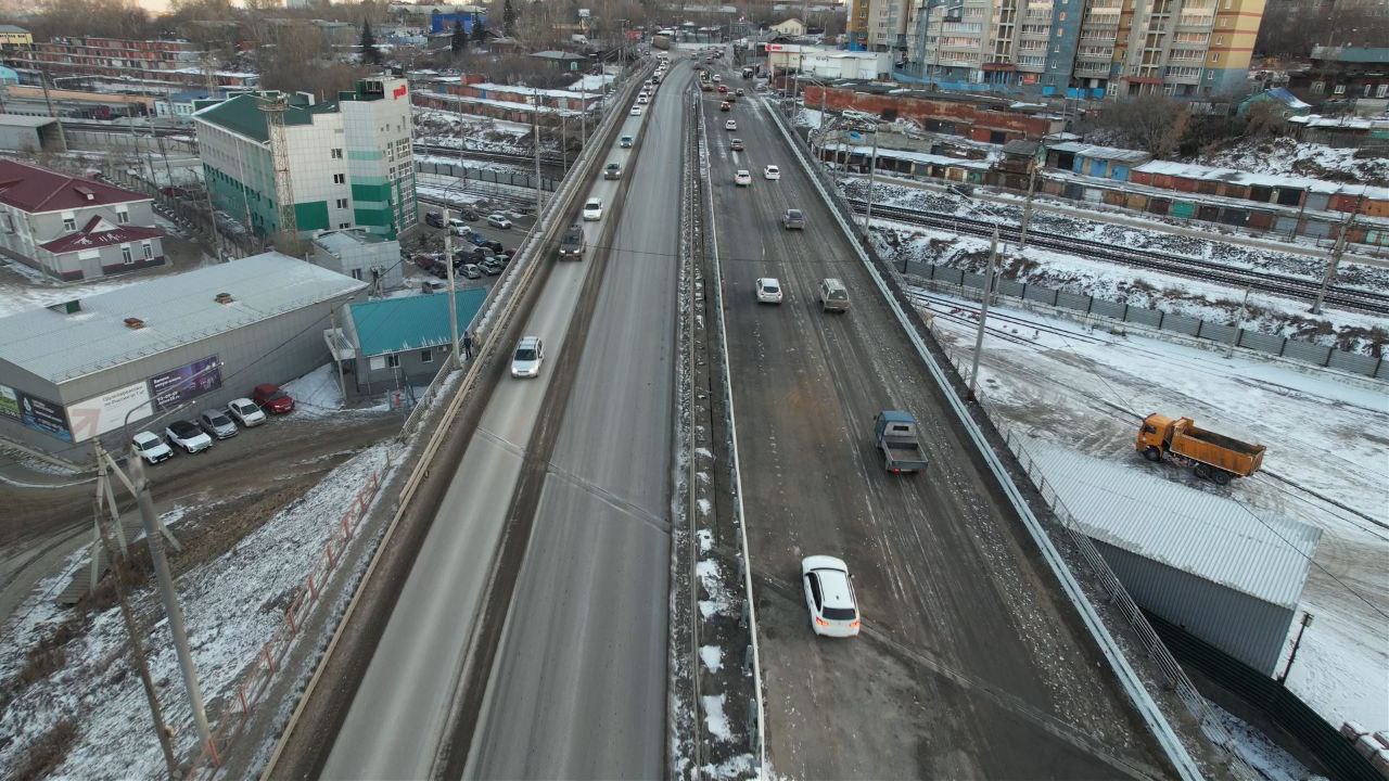 Открыто движение по второй части путепровода на Джамбула в Иркутске