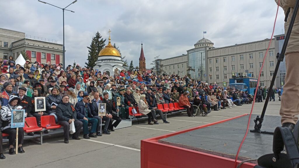 Парад Победы проходит в Иркутске