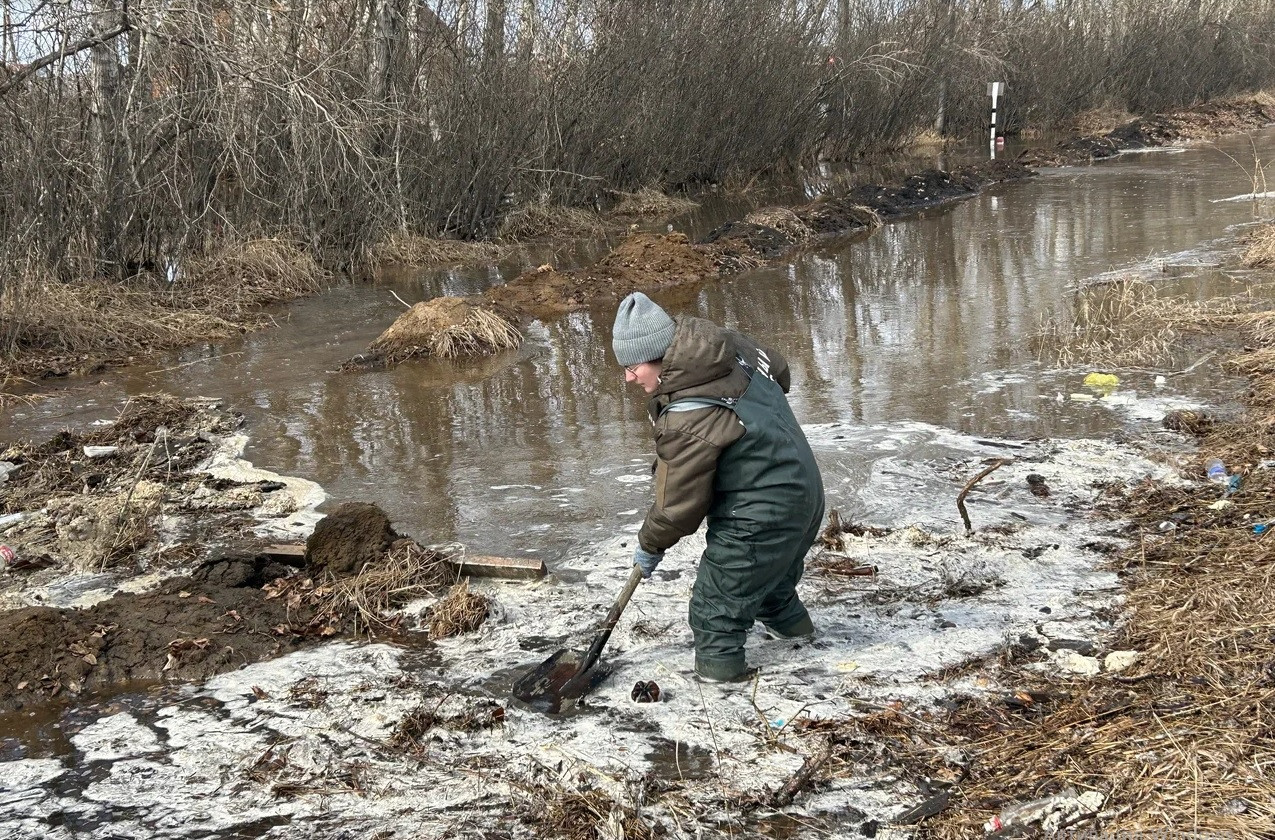 Молодежка Народного фронта помогает Хомутово бороться с паводками