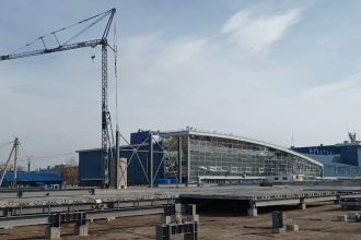 Временный терминал строят в аэропорту города Иркутска